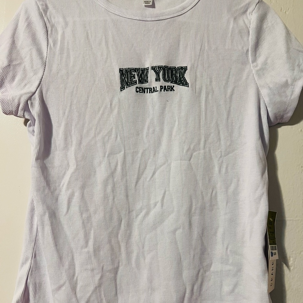 New York Central Park White Tee